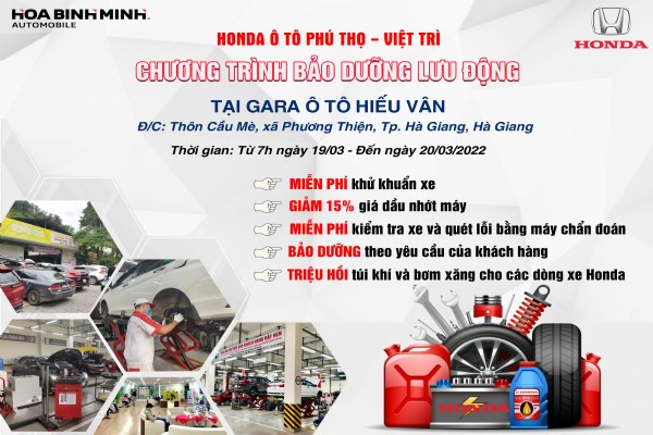 CHƯƠNG TRÌNH: BẢO DƯƠNG LƯU ĐỘNG